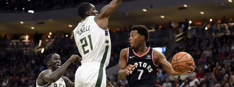 The Milwaukee Bucks host the Toronto Raptors in this Eastern Conference matchup between heavyweights.