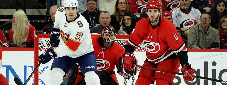 The Florida Panthers and the Carolina Hurricanes face off in this Central Division matchup between two possible Stanley Cup contenders both having terrific seasons thusfar.